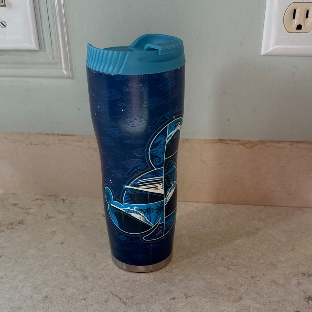 Disney Cruise Lines | Blue Travel Tumbler Mug